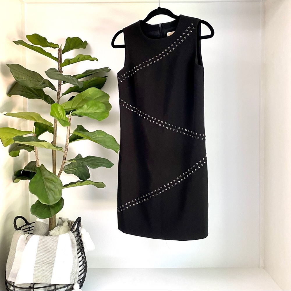 Michael Michael Kors Studded Shift Dress Black 4